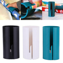 Charger l&#39;image dans la galerie, Portable Mini Sliding Wrapping Paper  Cutter Craft Gift Seconds Wrap Paper Cutting Christmas blue_colorful package
