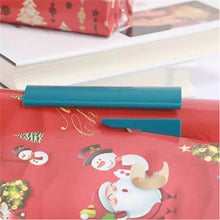 Load image into Gallery viewer, Portable Mini Sliding Wrapping Paper  Cutter Craft Gift Seconds Wrap Paper Cutting Christmas White_colorful package
