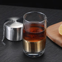 Carica l&#39;immagine nel visualizzatore di Gallery, 304 Stainless Steel Seasoning  Barrel Bucket Effectively Tea Leaking Hot Pot Home Tea Strainers Small 4*6cm
