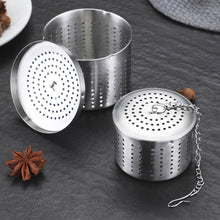 Carica l&#39;immagine nel visualizzatore di Gallery, 304 Stainless Steel Seasoning  Barrel Bucket Effectively Tea Leaking Hot Pot Home Tea Strainers Small 4*6cm
