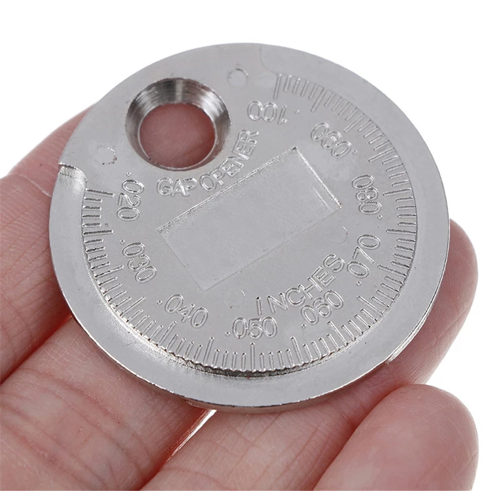 Spark Plug Gap Gauge Measurement Tool Coin-type 0.6-2.4mm Range Measuring  Tool Metric system