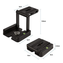 Load image into Gallery viewer, Aluminum Alloy Z-folding  Head Z-type Quick-release Folding Plate Black Black
