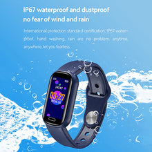 Carica l&#39;immagine nel visualizzatore di Gallery, Smart  Watch Bluetooth-compatible Waterproof Outdoor Sports Heart Rate Monitoring Music Bracelet Black
