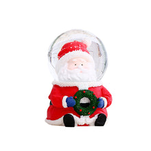 Load image into Gallery viewer, Resin Christmas Crystal  Ball Santa Claus Snowman With Lights For Desktop Ornaments Gifts For Children New luminous crystal ball [large santa claus]
