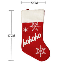 Carica l&#39;immagine nel visualizzatore di Gallery, Christmas  Plush  Socks Non-woven Christmas Party Pendants Christmas Gift Candy Bags Snowflake English socks Joy
