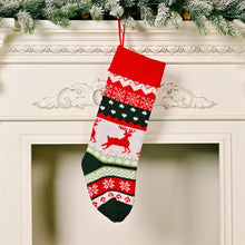 Cargar imagen en el visor de la galería, Christmas Stocking Knitted Christmas Decoration Christmas Gift Children&#39;s Holiday Gift Bag&quot;&quot; D Elk
