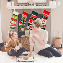 Load image into Gallery viewer, Christmas Stocking Knitted Christmas Decoration Christmas Gift Children&#39;s Holiday Gift Bag&quot;&quot; D Elk
