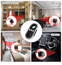 Carica l&#39;immagine nel visualizzatore di Gallery, Micro  Camera  Detector S200 Anti-candid Anti-theft Infrared Detector Emergency Flashlight Alarm Black
