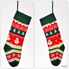 Load image into Gallery viewer, Christmas Stocking Knitted Christmas Decoration Christmas Gift Children&#39;s Holiday Gift Bag&quot;&quot; D Elk
