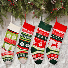 Cargar imagen en el visor de la galería, Christmas Stocking Knitted Christmas Decoration Christmas Gift Children&#39;s Holiday Gift Bag&quot;&quot; D Elk
