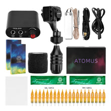 Load image into Gallery viewer, Aluminum Alloy Tattoo  Set Black Shell Pen Mini Tattoo Power Supply Tattoo Pen UK Plug
