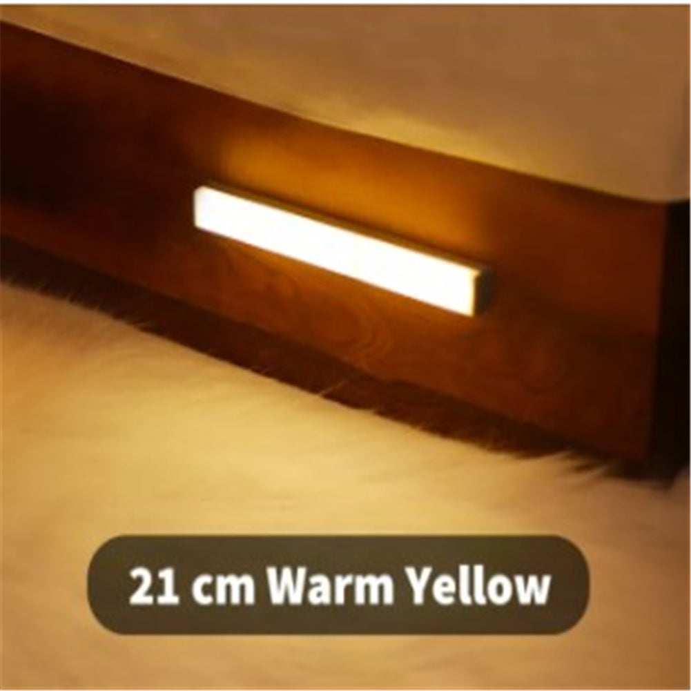 Night  Light Human Motion Sensor Led Lamp For Bedroom Bathroom Kids Room (warm Yellow/white) Warm light 21cm