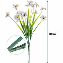 Carica l&#39;immagine nel visualizzatore di Gallery, 2 Pcs Outdoor Artificial  Flowers Fake Flowers Decoration For Outside No Fade White
