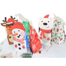 Last inn bildet i Galleri-visningsprogrammet, Paper  Christmas  Gift  Bags Cookies Candy Packaging Bags Greaseproof Paper Pouch Party Supplies (24 Bags 2 Stickers) 24 + 2 stickers
