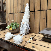 Last inn bildet i Galleri-visningsprogrammet, Nordic Old Man Faceless  Doll With White Long Legs For Home Christmas Decorations 64 long-legged sitting nordic elderly beard
