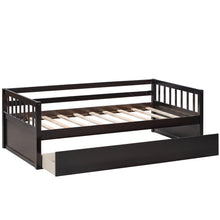 Load image into Gallery viewer, Twin Size Daybed With Inseparable 2 Drawers Household Sofa  Bed Room Furniture coffee
