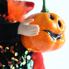 Charger l&#39;image dans la galerie, Halloween Decorations Headless  Doll Gnome Sequined Pumpkin Ornament Home Kitchen Decor Tray Decorations Black
