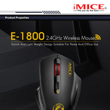 Last inn bildet i Galleri-visningsprogrammet, 2.4g Wireless  Mouse For Laptop Pc Adjustable 1600 Dpi Usb Gaming Mice Computer Ergonomic Design grey
