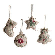 Carica l&#39;immagine nel visualizzatore di Gallery, Linen Christmas  Tree  Ornaments Pendant Shopping Mall Decoration New Year Hanging Gifts star
