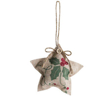 Carica l&#39;immagine nel visualizzatore di Gallery, Linen Christmas  Tree  Ornaments Pendant Shopping Mall Decoration New Year Hanging Gifts star
