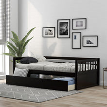 Load image into Gallery viewer, Twin Size Daybed With Inseparable 2 Drawers Household Sofa  Bed Room Furniture coffee
