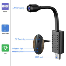 Cargar imagen en el visor de la galería, Mini Usb  Camera High-definition Surveillance Camera Mobile Phone Remote Monitoring Black
