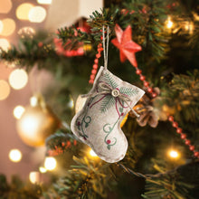 Cargar imagen en el visor de la galería, Linen Christmas  Tree  Ornaments Pendant Shopping Mall Decoration New Year Hanging Gifts Round ball
