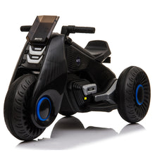 Load image into Gallery viewer, Dual Drive 6v 4.5a.h Children&#39;s 3 Wheels Electric  Motorcycle With Music Horn Headlights Wh538 black
