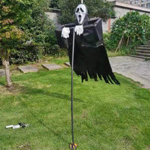 Cargar imagen en el visor de la galería, Screaming Scarecrow Halloween Hanging Ghost Decoration Scarecrow For Garden Decoration Courtyards black
