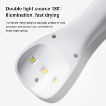 Load image into Gallery viewer, 5W Handheld  Nail  Lamp Nail Dryer Machine Uv Led Lamp Portable Micro Usb Charging Quick-drying Manicure Lamp Spraying
