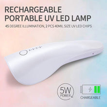 Load image into Gallery viewer, 5W Handheld  Nail  Lamp Nail Dryer Machine Uv Led Lamp Portable Micro Usb Charging Quick-drying Manicure Lamp Spraying
