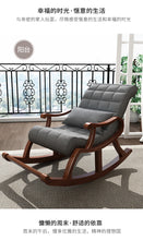 Carica l&#39;immagine nel visualizzatore di Gallery, Clearance Solid Wooden Rocking Chair Recliner Elderly Chair Adult Rocking Chair Father Mother Gift
