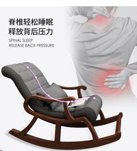 Carica l&#39;immagine nel visualizzatore di Gallery, Clearance Solid Wooden Rocking Chair Recliner Elderly Chair Adult Rocking Chair Father Mother Gift
