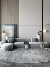 Charger l&#39;image dans la galerie, Cloth sofa Nordic living room simple modern light luxury new large and small family Lu Technology flannelette apartment
