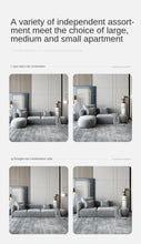 Charger l&#39;image dans la galerie, Cloth sofa Nordic living room simple modern light luxury new large and small family Lu Technology flannelette apartment
