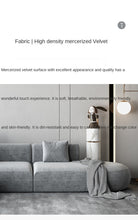 Charger l&#39;image dans la galerie, Cloth sofa Nordic living room simple modern light luxury new large and small family Lu Technology flannelette apartment
