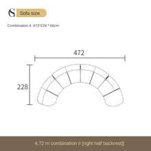 Cargar imagen en el visor de la galería, Sofa high-end simple modern creative arc designer 3M 4m living room science and Technology cloth sofa combination
