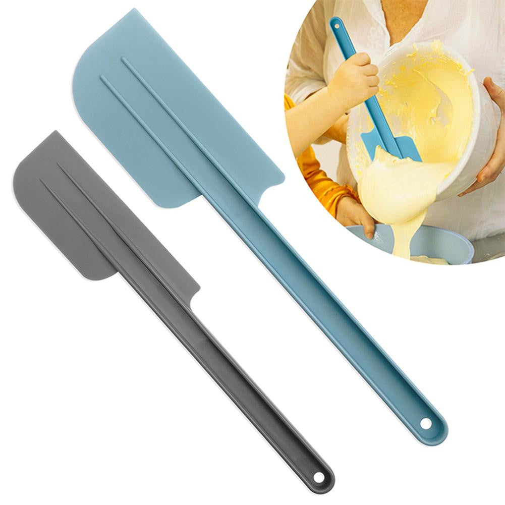 2pcs/set Plastic  Spatula Long Handle Heat-resistant Cake Making Spatula Cream Baking Tools 10 inch + 12 inch