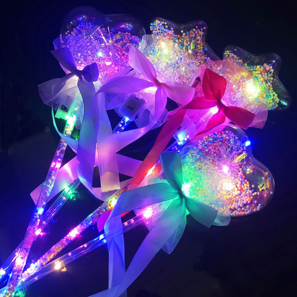 Glowing  Balloons, 10 Pcs/bag, Wands Flashing Fairy Stick Children Luminous Toy (color Random) Random colors and styles