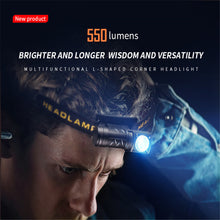 Cargar imagen en el visor de la galería, Headlight Usb Rechargeable Waterproof Angle Adjustable Led Headlamp Flashlight T201 flashlight + USB cable (without battery)
