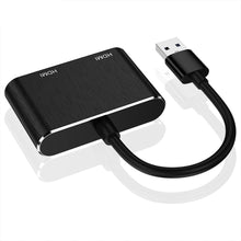 Load image into Gallery viewer, Usb 3.0 To Dual Hdmi-compatible Hub Usb Adapter Audio Video Connection  Cable black
