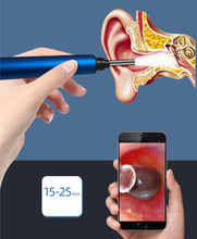 Load image into Gallery viewer, In Ear Smart Cleaning  Endoscope Spoon Wireless Mini Camera Ear  Picker Ear Wax Removal Tool black
