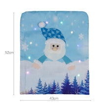 Last inn bildet i Galleri-visningsprogrammet, Non-woven Fabric Christmas Chair  Cover With Light Old Man Snowman Luminous Home Hotel Restaurant Chair Cover Decoration Luminous Snowman
