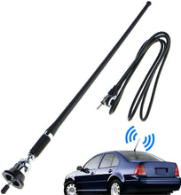 Load image into Gallery viewer, 16.9 Inch Car Fm Am Radio  Antenna Flexible Mast Stereo Auto Am Fm Wing Mount Signal Aerial Antenna With Antenna Extension Cable As shown
