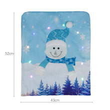 Last inn bildet i Galleri-visningsprogrammet, Non-woven Fabric Christmas Chair  Cover With Light Old Man Snowman Luminous Home Hotel Restaurant Chair Cover Decoration Luminous Snowman
