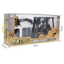 Cargar imagen en el visor de la galería, 1:8 Remote  Control  Engineering  Truck Toy 11-way Electric Light Music Forklift Model As shown
