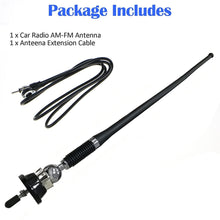 Load image into Gallery viewer, 16.9 Inch Car Fm Am Radio  Antenna Flexible Mast Stereo Auto Am Fm Wing Mount Signal Aerial Antenna With Antenna Extension Cable As shown
