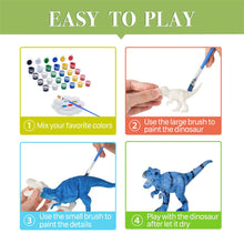 Cargar imagen en el visor de la galería, Dinosaur  Painting  Toys Colorful Art Craft Dinosaur Figures Diy Creative Educational Toys For Kids Colorful
