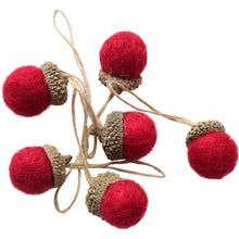 Lade das Bild in den Galerie-Viewer, Hanging  Ball Christmas Tree Ornaments, 1 Pack Of Wool Felt, Home Office School Party Diy Decoration Red/10g
