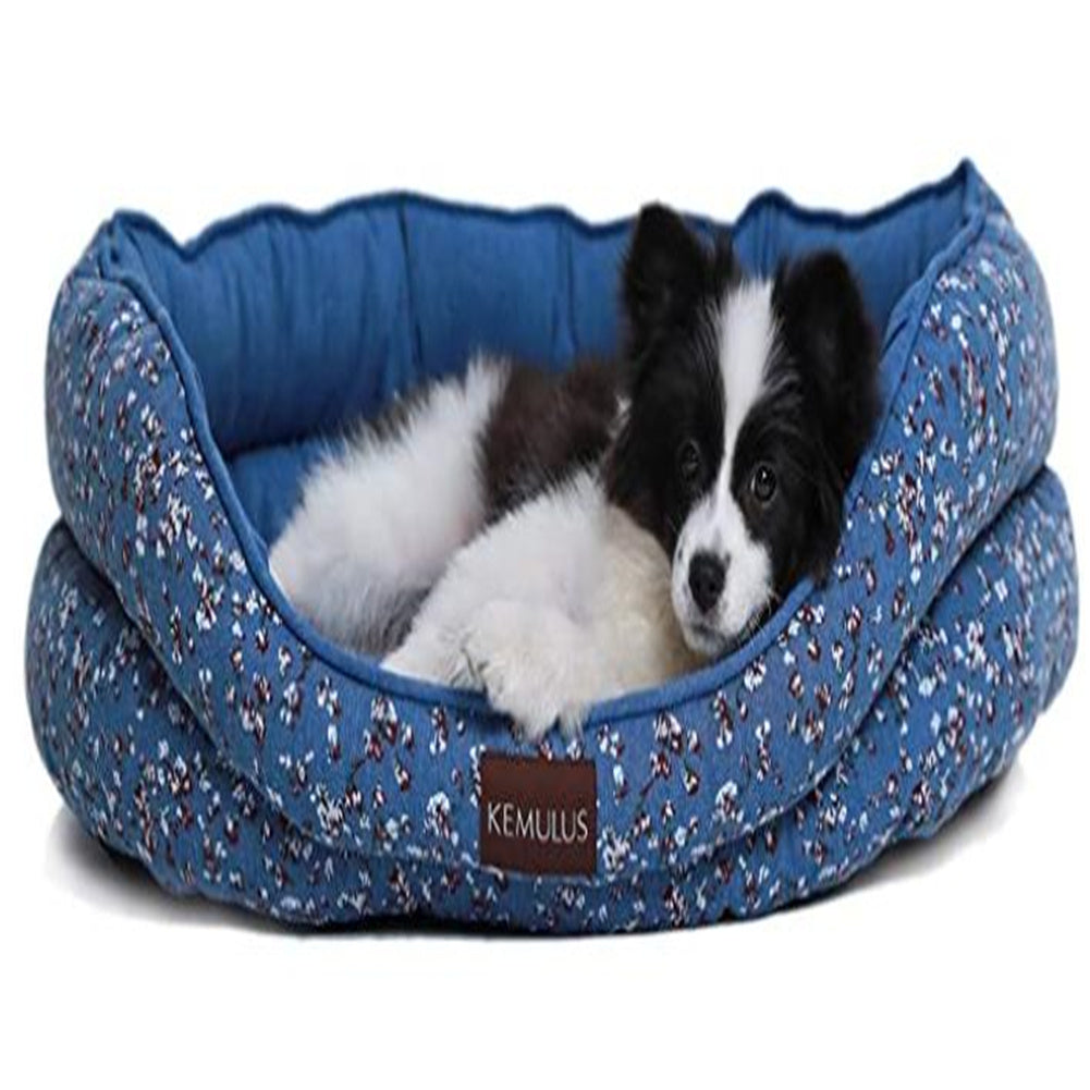 Waterproof Deluxe Round Dog  Bed Super Soft Sleeping Bed Removable Covers Sofa Bed For Dogs